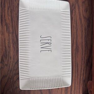 Rae Dunn White Rectangular Serveware